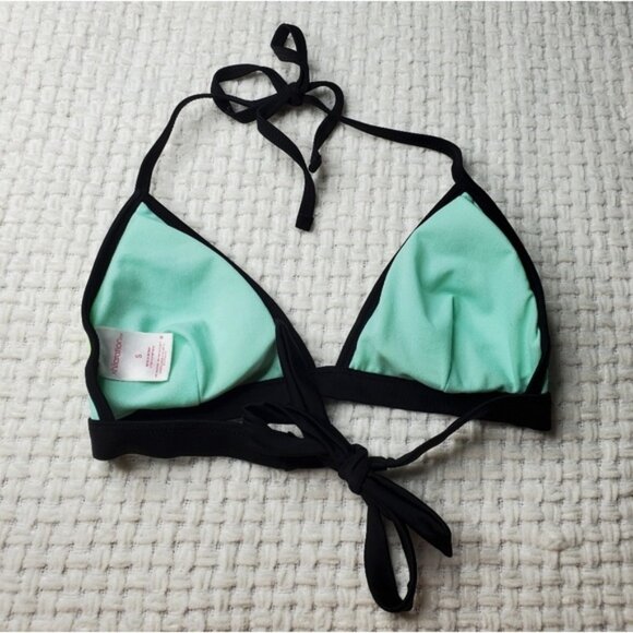 Xhilaration Colorblock Tie Bikini Top SMALL - Picture 3 of 4